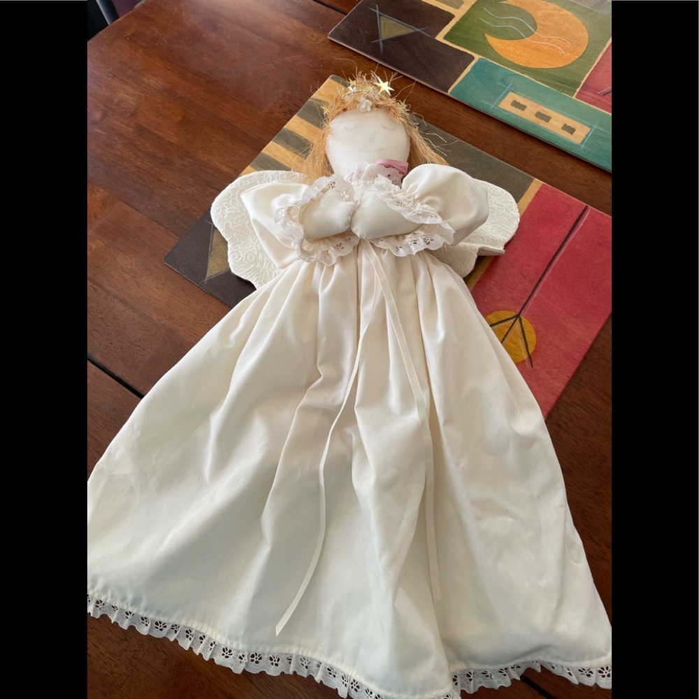 Handmade angel doll approximately 21 in tall